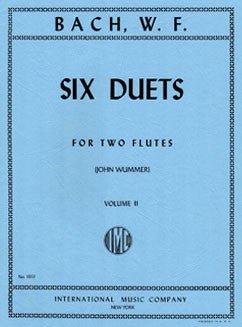 Bach, W.F. - Six Duets: Vol. II - FLUTISTRY