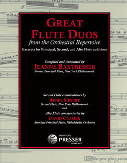 Great Flute Duos from the Orchestral Repertoire - FLUTISTRY BOSTON