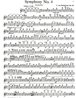 Beethoven, L. - Symphony No. 4 - Flute I - FLUTISTRY BOSTON