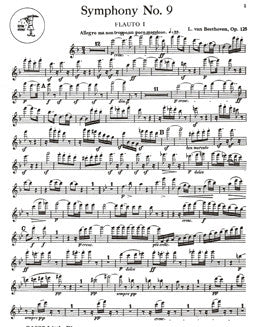Beethoven, L. - Symphony No. 9 - Flute I - FLUTISTRY BOSTON