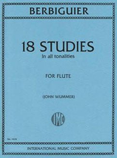 Berbiguier, B. - 18 Studies - FLUTISTRY