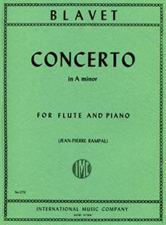 Blavet, M. - Concerto in A minor - FLUTISTRY BOSTON