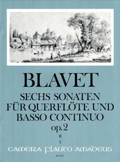 Blavet, M. - Six Sonatas for Flute and Basso Continuo 4 - 6, Op. 2 - FLUTISTRY