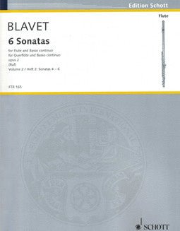 Blavet, M. - Six Sonatas, Op 2: Vol II - FLUTISTRY