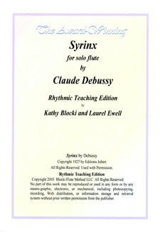 Blocki/Ewell - Syrinx, Rhythmic Teaching Edition - FLUTISTRY