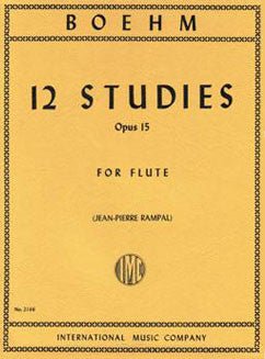 Boehm, T. - 12 Studies Op. 15 - FLUTISTRY