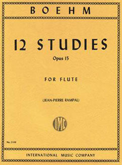 Boehm, T. - 12 Studies  Op. 15 - FLUTISTRY BOSTON