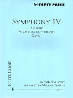 Boyce, W. - Symphony IV - FLUTISTRY