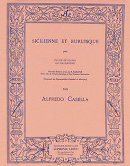Casella, A. - Sicilienne et Burlesque - FLUTISTRY BOSTON