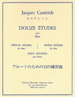 Casterede, J. - Twelve Studies - FLUTISTRY BOSTON