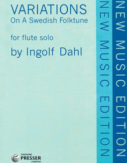 Dahl, I. - Variations on a Swedish Folk Tune - FLUTISTRY BOSTON