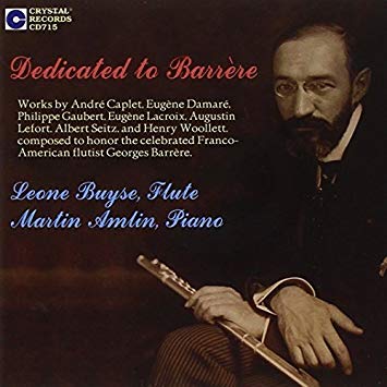 Dedicated to Barrere, Vol. 1 CD (Leone Buyse, Martin Amlin) - FLUTISTRY