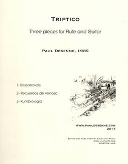 Desenne, P. - Triptico - Three pieces for Flute and Guitar - FLUTISTRY