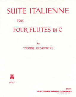 Desportes, Y. - Suite Italienne - FLUTISTRY BOSTON