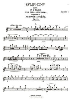 Dvorak, A. - Symphony No. 8 - Flute I - FLUTISTRY