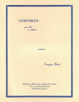 Ibert, J. - Concerto - FLUTISTRY