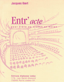 Ibert, J. - Entr’Acte for flute & harp