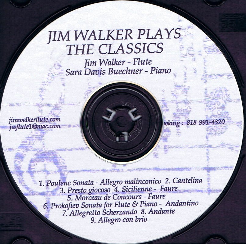 Jim Walker Plays The Classics CD - FLUTISTRY