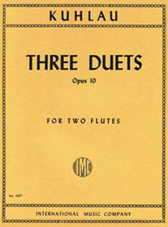 Kuhlau, F. - Three Duets, Op. 10 - FLUTISTRY BOSTON