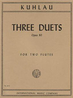 Kuhlau, F. - Three Duets, Op. 80 - FLUTISTRY BOSTON