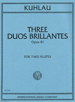 Kuhlau, F. - Three Duos Brillantes, Op. 81 - FLUTISTRY BOSTON