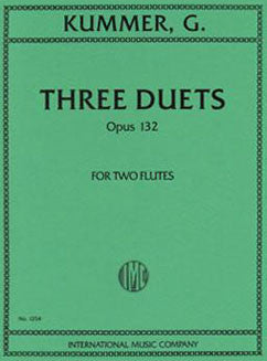 Kummer, G. - Three Duets, Op. 132 - FLUTISTRY BOSTON