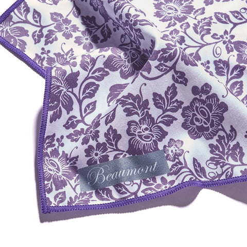 Beaumont Small Microfiber Cloth - Damson Lace