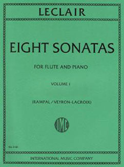 Leclair, J. - Eight Sonatas - Vol I - FLUTISTRY BOSTON