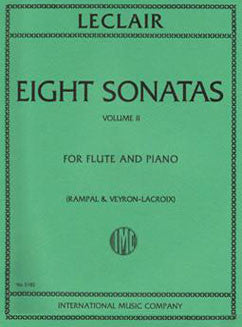 Leclair, J. - Eight Sonatas - Vol II - FLUTISTRY BOSTON