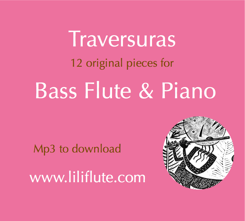 Marulanda, C. - Traversuras for Bass Flute & Piano - FLUTISTRY