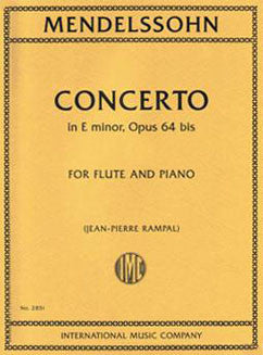Mendelssohn, F. - Concerto in E minor, Op. 64 - FLUTISTRY BOSTON