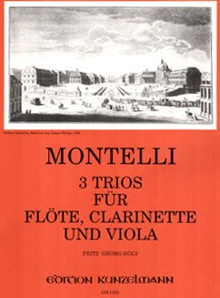 Montelli - 3 Trios for Flute, Clarinet, and Viola - FLUTISTRY