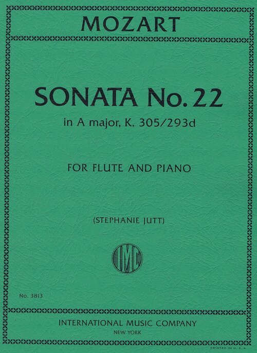 Mozart, W.A. - Sonata No. 22 in A Major, K. 305/293d - FLUTISTRY