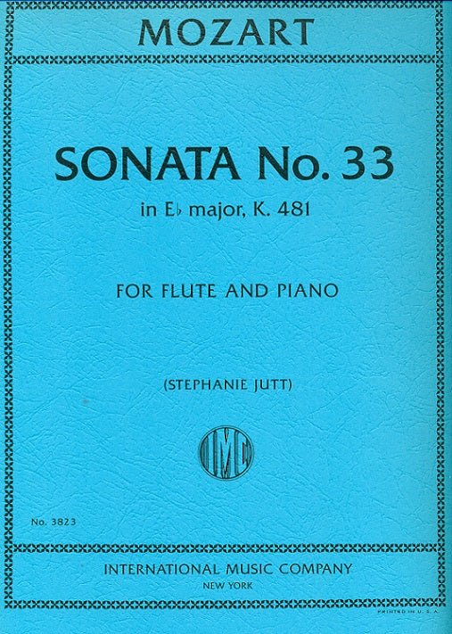 Mozart, W.A. - Sonata No. 33 in E Major, K. 481 - FLUTISTRY