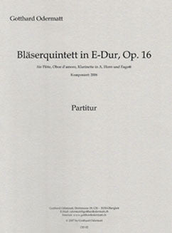 Odermatt, G. - Blaserquintett in E Major, op. 16 - FLUTISTRY
