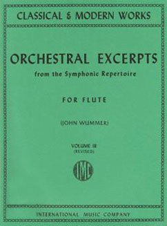 Orchestral Excerpts from the Symphonic Repertoire - Vol 3 - FLUTISTRY