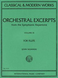 Orchestral Excerpts from the Symphonic Repertoire - Vol 9 - FLUTISTRY