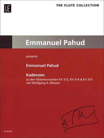Pahud, E. - Cadenzas to Mozart Flute Concertos