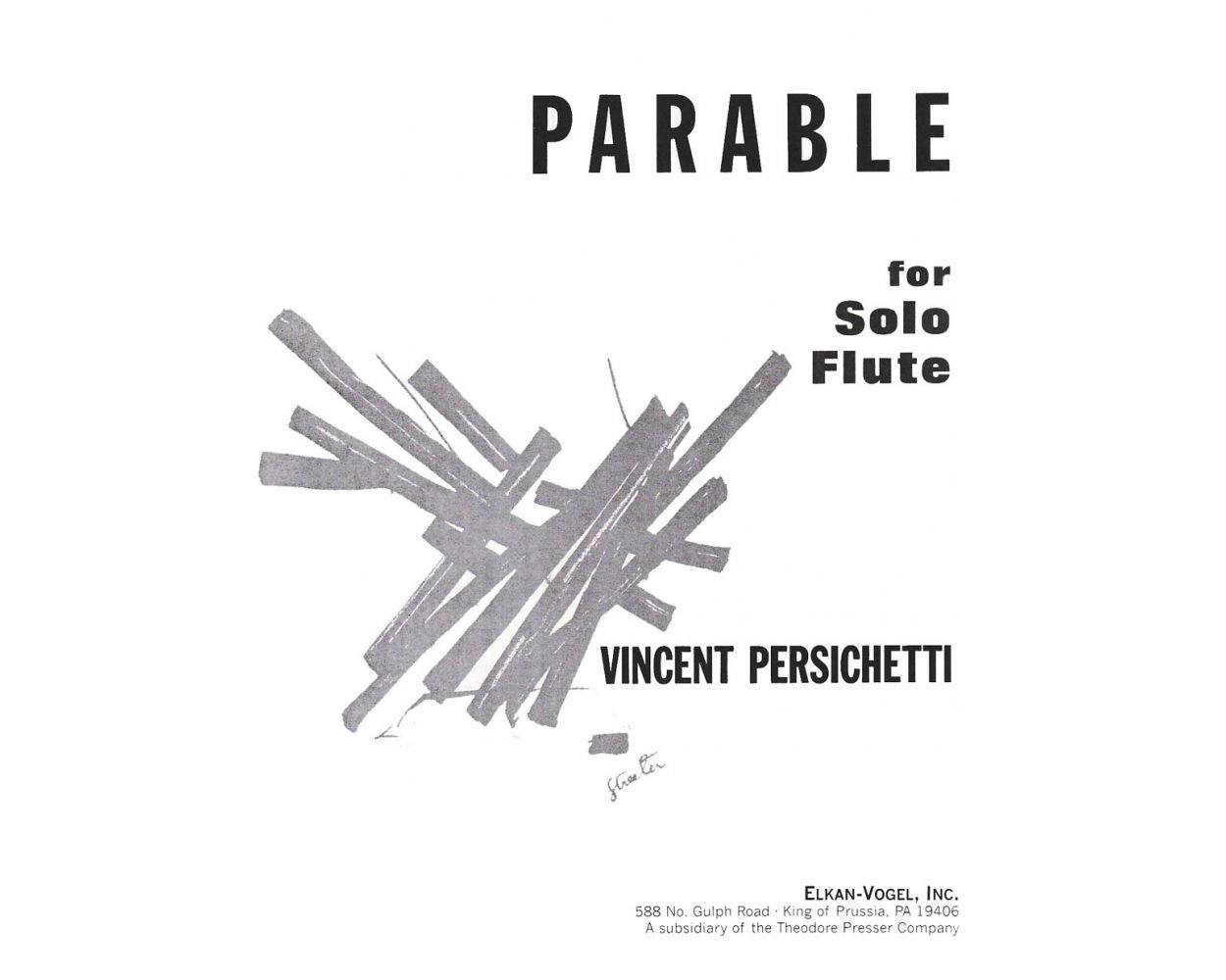 Persichetti, Vincent - Parable - FLUTISTRY