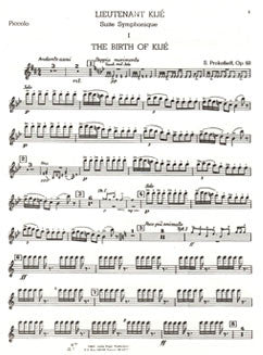 Prokofiev, S. - Lieutenant Kije - Piccolo - FLUTISTRY