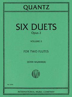 Quantz, J.J. - Six Duets, Op. 2 - Vol. II - FLUTISTRY