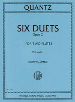 Quantz, J.J. - Six Duets, Op. 2: Vol. I - FLUTISTRY BOSTON