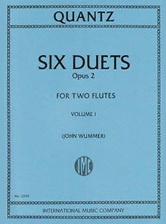 Quantz, J.J. - Six Duets, Op. 2: Vol. I - FLUTISTRY BOSTON