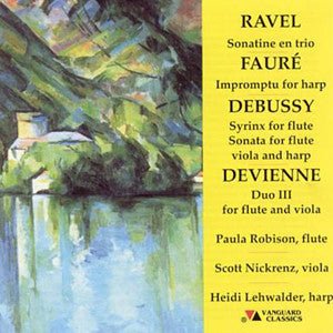 Ravel | Fauré | Debussy | Devienne - Music for Flute, Viola, & Harp CD (Paula Robison) - FLUTISTRY