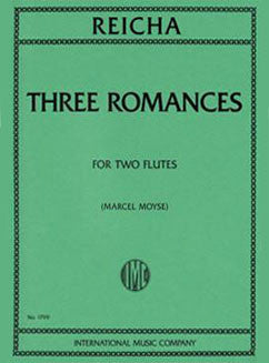 Reicha, A. - Three Romances - FLUTISTRY BOSTON