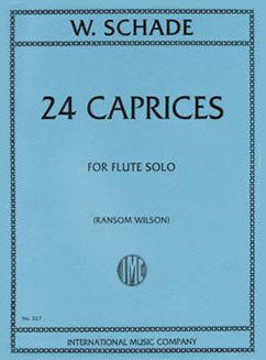 Schade, W. - 24 Caprices - FLUTISTRY BOSTON
