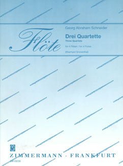 Schneider, G. - Three Quartets for 4 flutes - FLUTISTRY