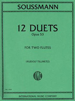 Soussmann, H. - 12 Duets, Op. 53 - FLUTISTRY BOSTON