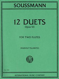 Soussmann, H. - 12 Duets, Op. 53 - FLUTISTRY