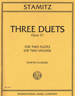 Stamitz, C. -Three Duets, Op. 27 - FLUTISTRY BOSTON